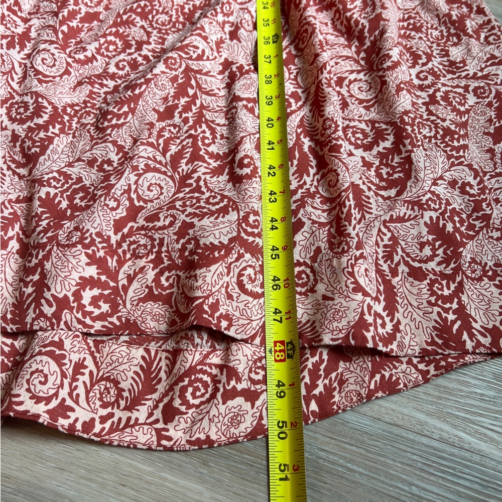 Maeve by Anthropologie Rust Paisley Sleeveless Maxi Dress Size Small - Picture 6 of 6